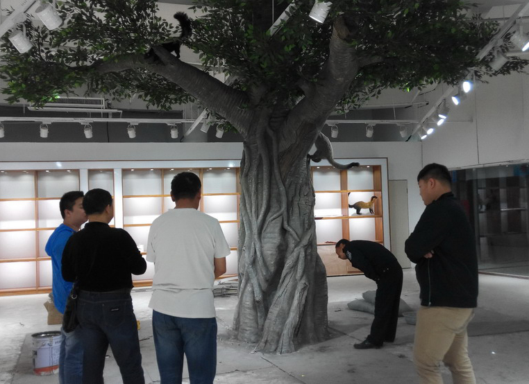 專(zhuān)業(yè)團(tuán)隊(duì)18年經(jīng)驗(yàn)假樹(shù)制作，水泥直塑假樹(shù)造型